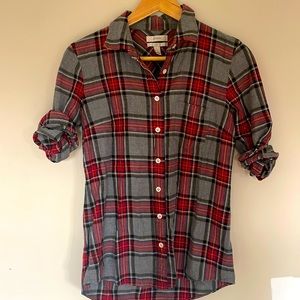 JCrew plaid Boy shirt.
